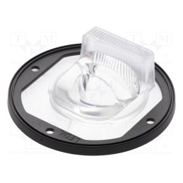 1 pcs x LEDIL - FN14645_STELLA-T4 - LED lens, round, silicone, transparent, Colour: black, H: 26.9mm