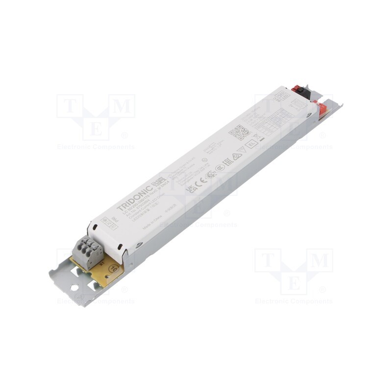 1 pcs x TRIDONIC - LC 50W 200-350ML 170V FLEXC LP SNC4 - Power supply: switched-mode, LED, 50W, 72÷170VDC, 200÷350mA, IP20