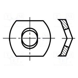 200 pcs x BOSSARD - 1284487 - Washer, spring, M3, h2.5mm, spring steel, Plating: black finish