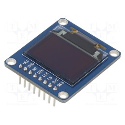 1 pcs x WAVESHARE - 10514 - Display: OLED, 0.95', 96x64, 31.7x37mm, RGB, PIN: 8, 3.3÷5VDC, 160°