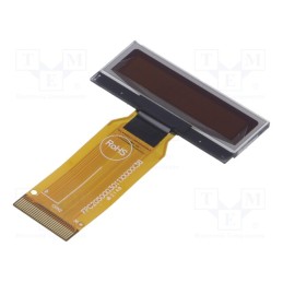 1 pcs x DISPLAY ELEKTRONIK - DEP 16207-Y - Display: OLED, alphanumeric, 16x2, Dim: 39.1x15.8x2.01mm, yellow