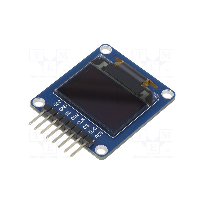 1 pcs x WAVESHARE - 10507 - Display: OLED, 0.95', 96x64, 31.7x37mm, RGB, PIN: 8, 3.3÷5VDC, 160°