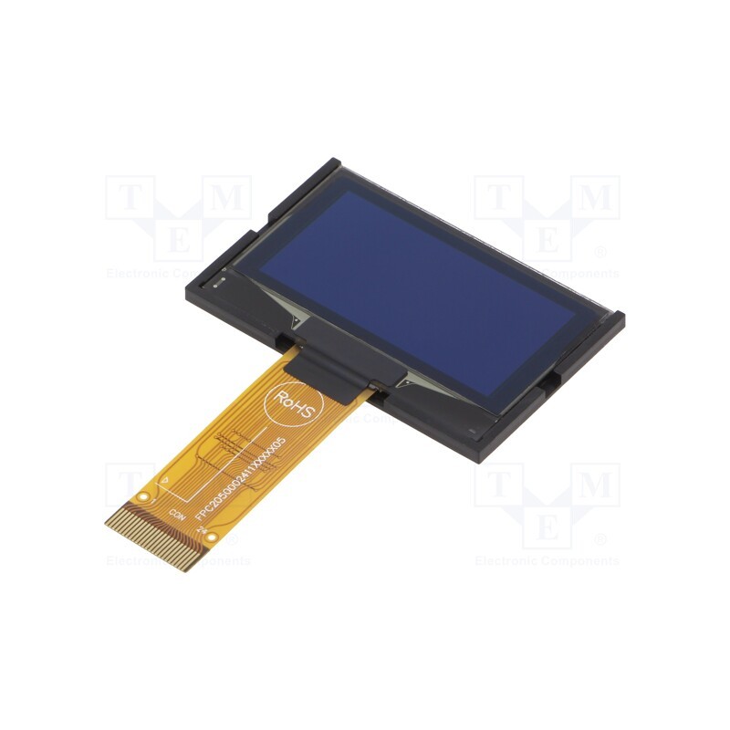 1 pcs x RAYSTAR OPTRONICS - REX012864YYAP3N00000 - Display: OLED, graphical, 1.54', 128x64, Dim: 45.24x29.14x2.01mm