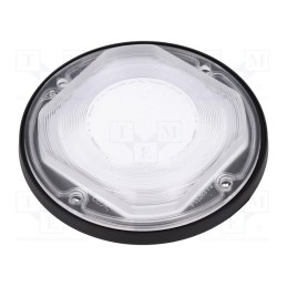 1 pcs x LEDIL - FN15264_STELLA-HB-WWW - LED lens, round, silicone, transparent, Colour: black, H: 11.3mm