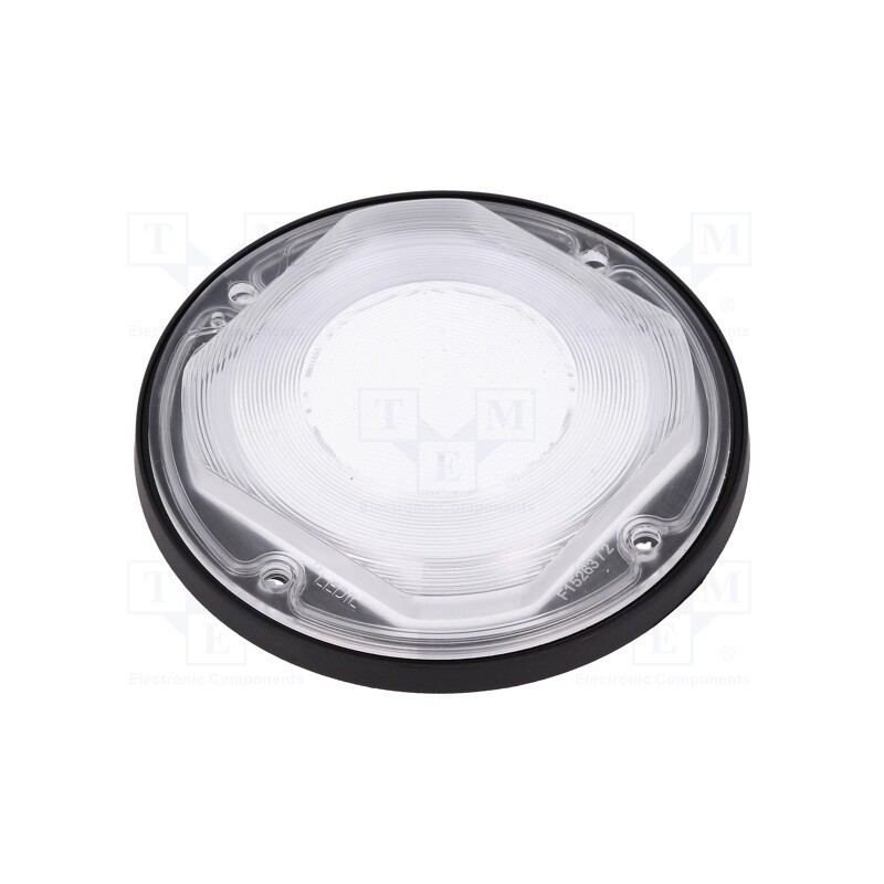 1 pcs x LEDIL - FN15264_STELLA-HB-WWW - LED lens, round, silicone, transparent, Colour: black, H: 11.3mm