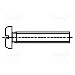 200 pcs x BOSSARD - 1402099 - Screw, M4x12, 0.7, Head: cheese head, slotted, polyamide, DIN 85A