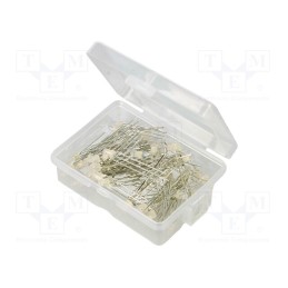 1 set x OPTOSUPPLY - OKLEDT3050RPW - Kit: LED, THT, 3mm, 50pcs, red/green, 3÷15V, plastic box, 7.5÷8mA