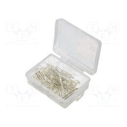 1 set x OPTOSUPPLY - OKLEDT3050RBV - Kit: LED, THT, 3mm, 50pcs, red/blue, 3÷15V, plastic box, 7.5÷8mA, 30°