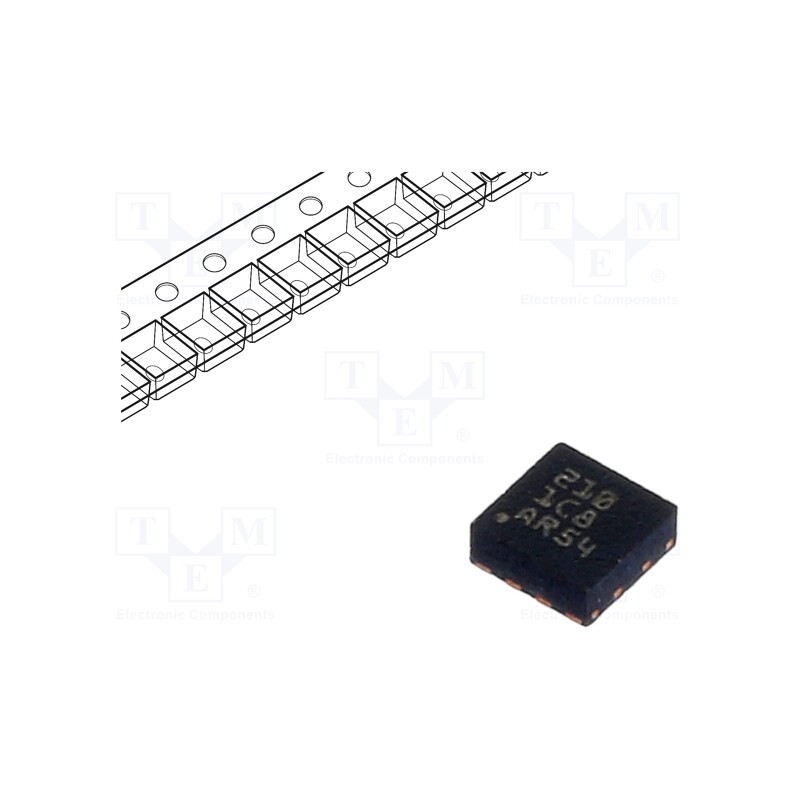 1 pcs x TEXAS INSTRUMENTS - DRV8210DSGR - IC: driver, H-bridge, brush motor controller, WSON8, 1.76A, Ch: 1
