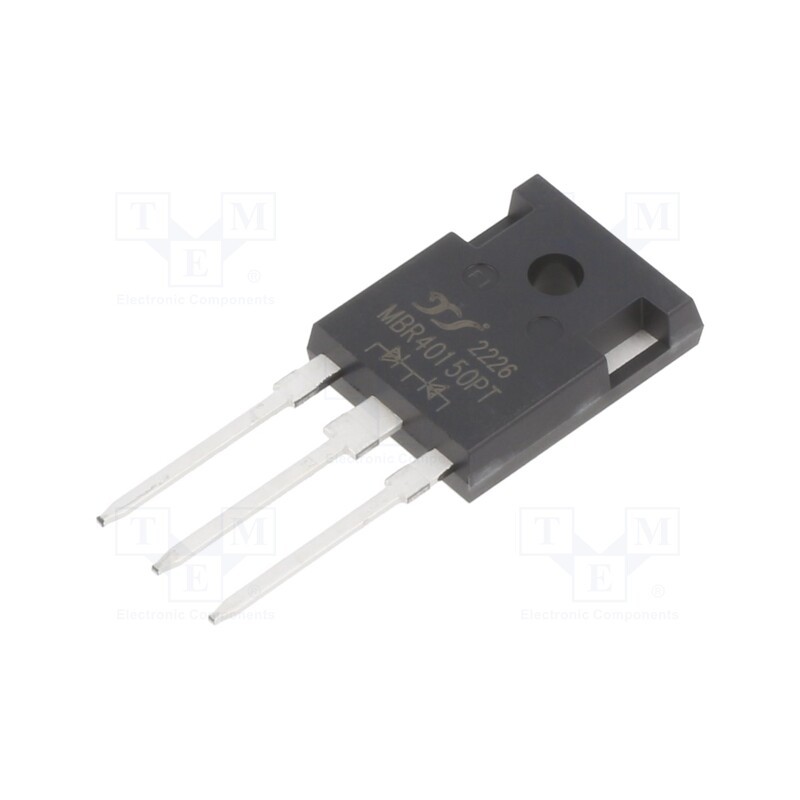 1 pcs x YANGJIE TECHNOLOGY - MBR40150PT - Diode: Schottky rectifying, THT, 150V, 40A, TO247-3,