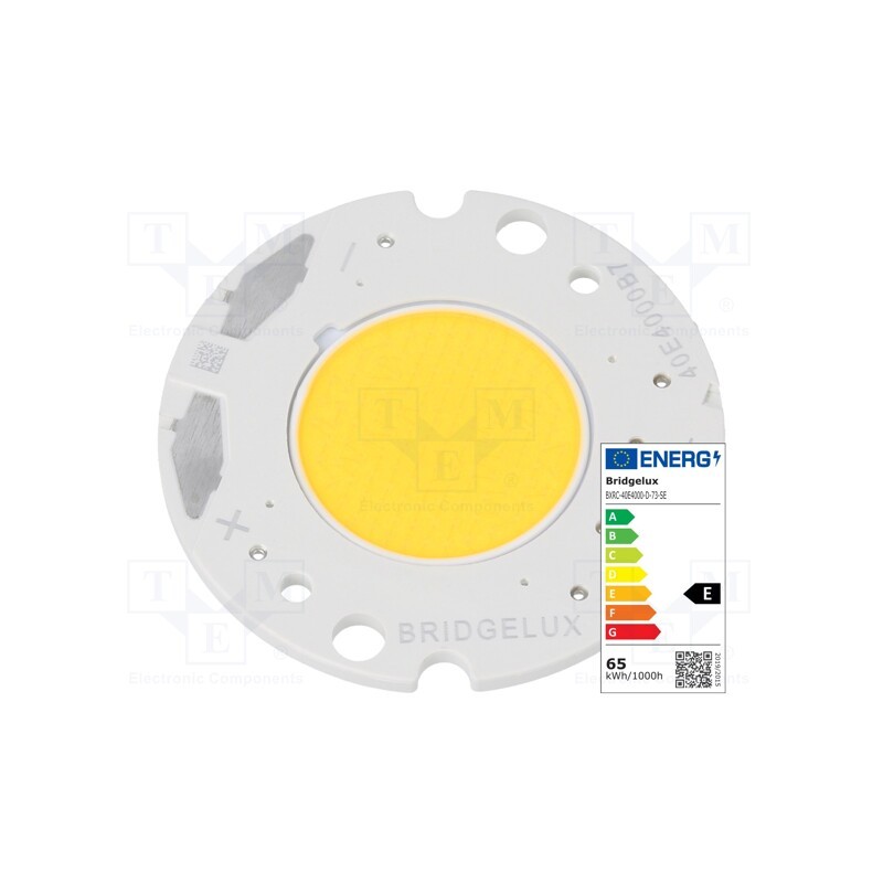 1 pcs x BRIDGELUX - BXRC-40E4000-D-73 - Power LED, COB, 120°, 1050mA, P: 29.5W, 4545lm, Ø36.2mm, CRImin: 80