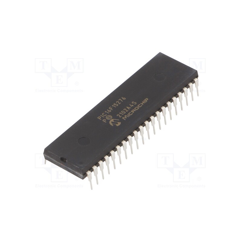 1 pcs x MICROCHIP TECHNOLOGY - PIC16F15276-I/P - IC: PIC microcontroller, 28kB, 32MHz, 1.8÷5.5VDC, THT, DIP40, PIC16