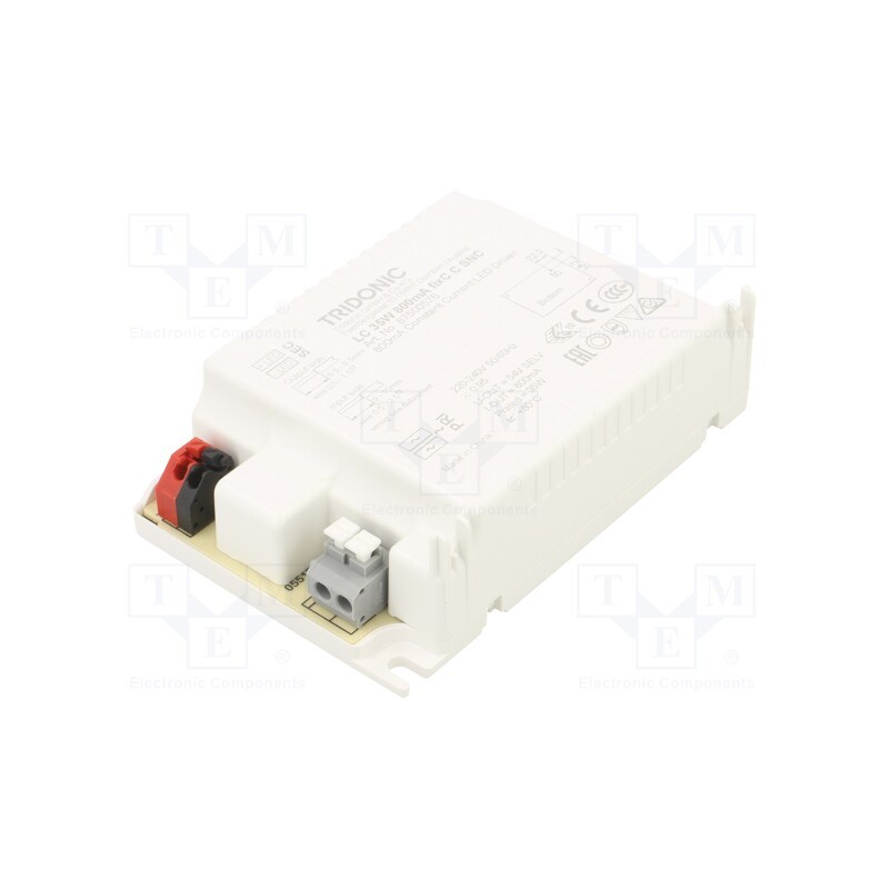 1 pcs x TRIDONIC - LC 35W 800MA FIXC C SNC - Power supply: switched-mode, LED, 35W, 30÷43VDC, 800mA, 198÷264VAC
