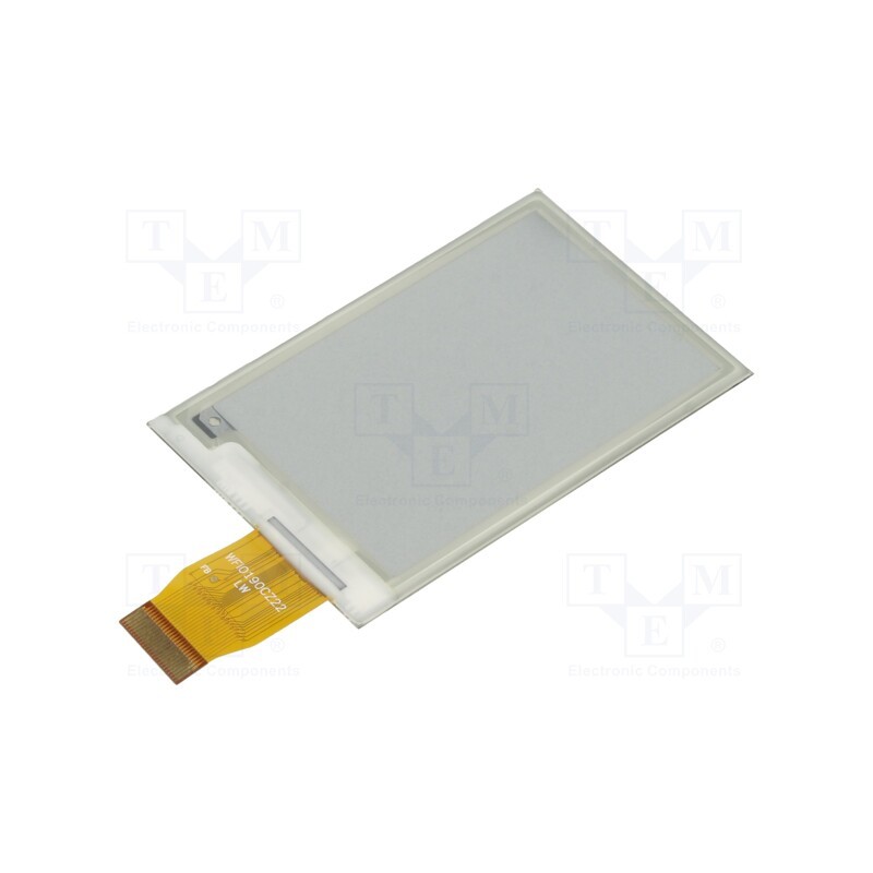 1 pcs x WAVESHARE - 13378 - Display: e-paper, 2.7', 264x176, Dim: 70.42x45.8x0.98mm, 3.3VDC