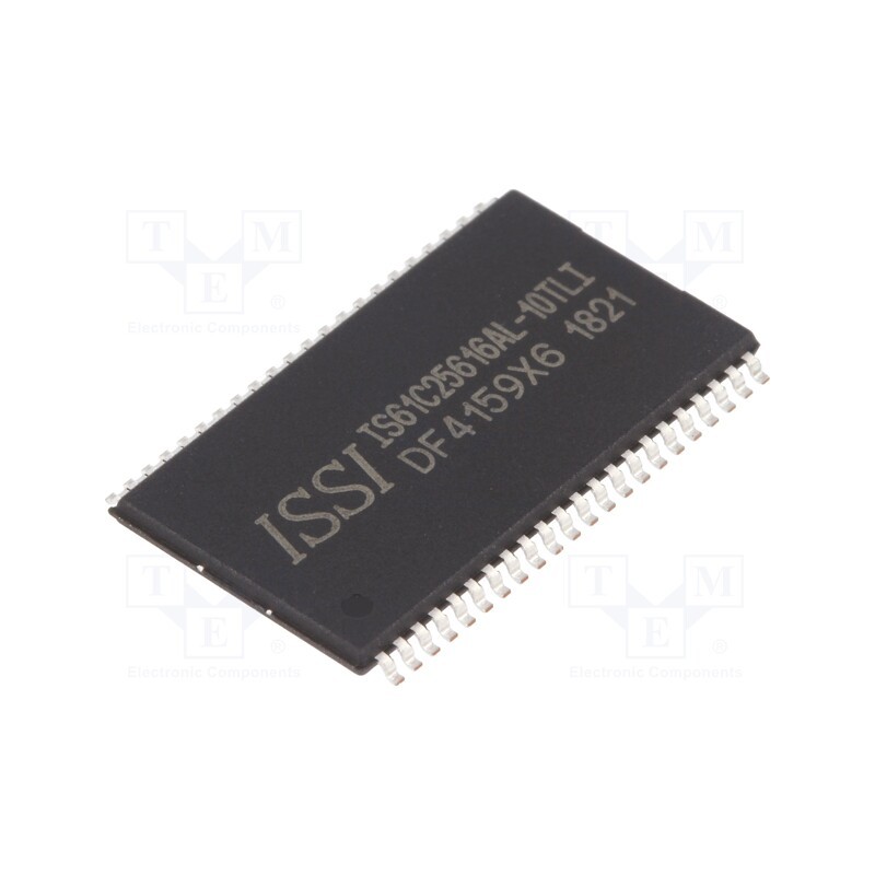 1 pcs x ISSI - IS61C25616AL-10TLI - IC: SRAM memory, 4MbSRAM, 256kx16bit, 5V, 10ns, TSOP44 II, parallel