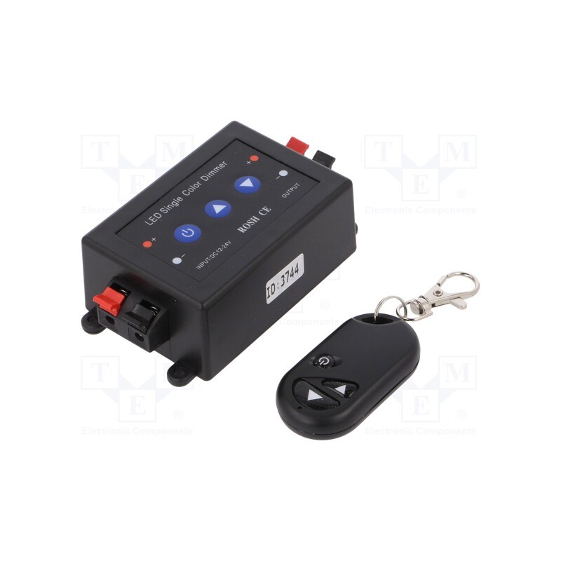 1 pcs x OPTOFLASH - CTR-MONO-8A-02 - LED controller, dimming function, Ch: 1, 8A, black, -20÷40°C