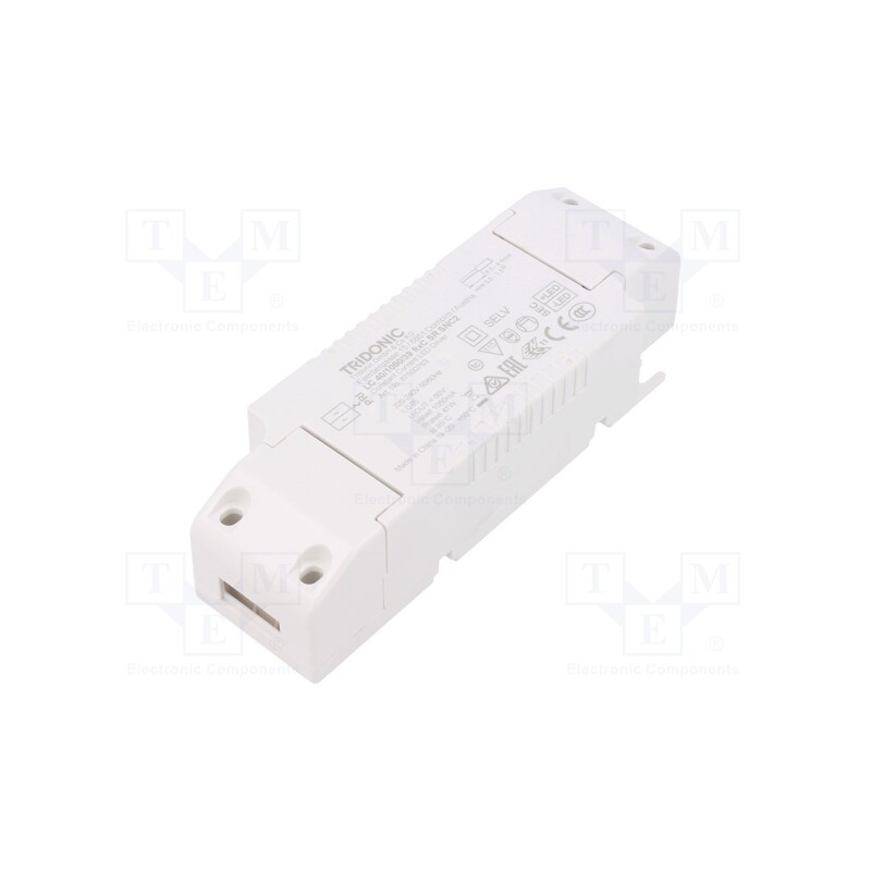 1 pcs x TRIDONIC - LC 40/1050/39 FIXC SR SNC2 - Power supply: switched-mode, LED, 40W, 23÷39VDC, 1050mA, IP20, LC