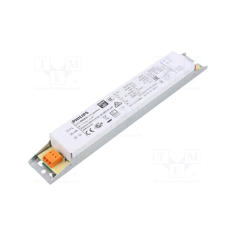 1 pcs x PHILIPS - XITANIUM 50W 0.2/0.25A 100-200V DS 230V - Power supply: switched-mode, LED, 50W, 100÷200VDC, 200÷250mA, IP20