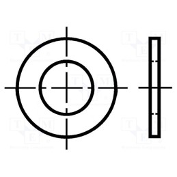 200 pcs x BOSSARD - 1405225 - Washer, round, M3, D7mm, h0.5mm, pressboard, BN 1077