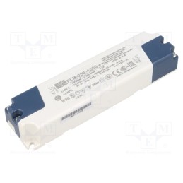1 pcs x MEAN WELL - PLM-25E-1050 - Power supply: switched-mode, LED, 25.2W, 14÷24VDC, 1050mA, IP30