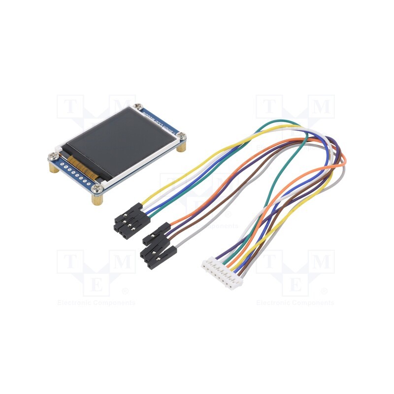 1 pcs x WAVESHARE - 13892 - Display: TFT, 1.8', 128x160, Illumin: LED, 56.5x34mm, RGB, 3.3VDC