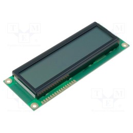 1 pcs x RAYSTAR OPTRONICS - RC1602E-GHY-ESV - Display: LCD, alphanumeric, STN Positive, 16x2, gray, LED, PIN: 16