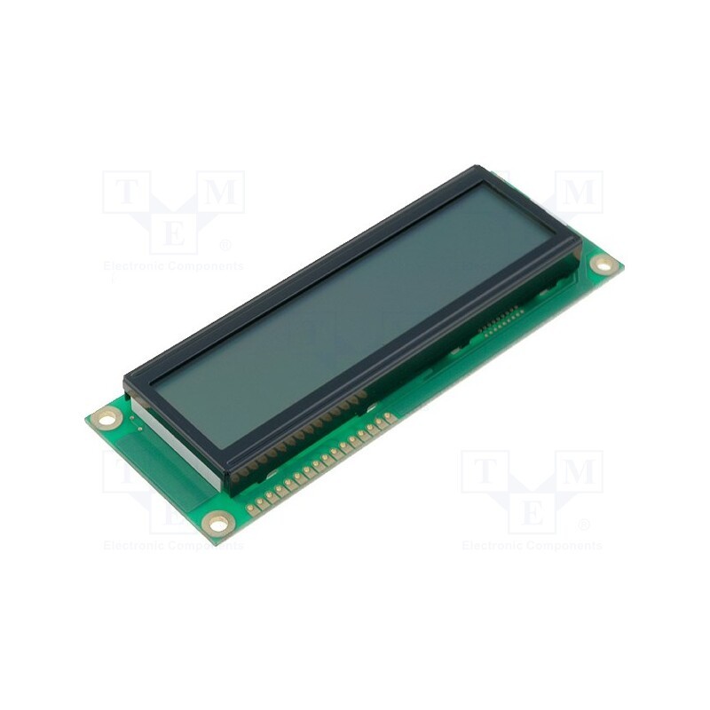 1 pcs x RAYSTAR OPTRONICS - RC1602E-GHY-ESV - Display: LCD, alphanumeric, STN Positive, 16x2, gray, LED, PIN: 16