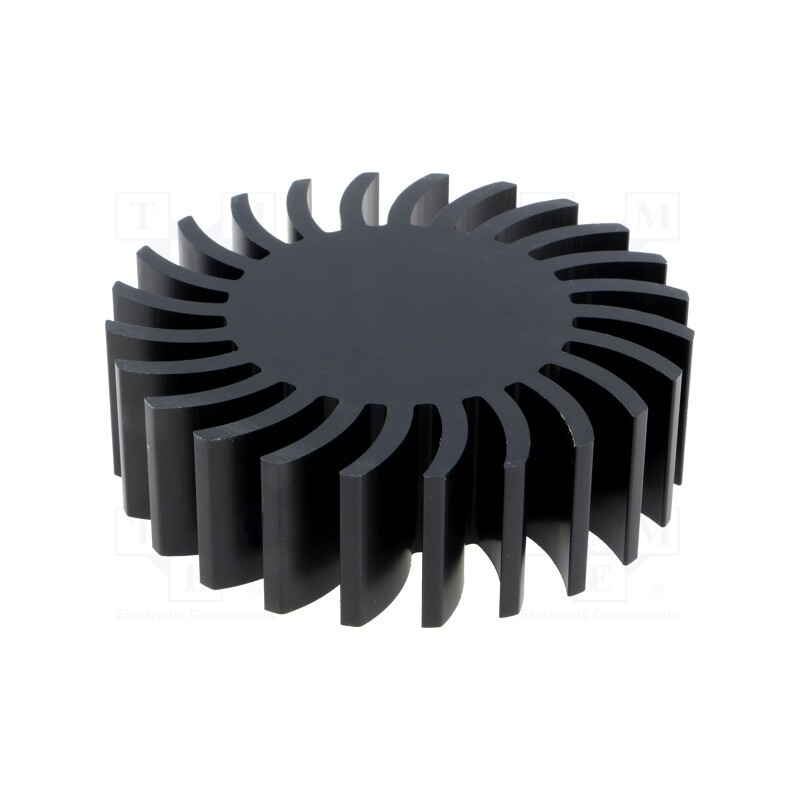 1 pcs x FISCHER ELEKTRONIK - SK57225SA - Heatsink, LED, Ø: 85mm, H: 25mm, black