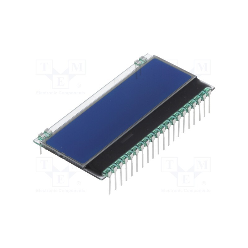 1 pcs x DISPLAY VISIONS - EA DOGM081B-A - Display: LCD, alphanumeric, STN Negative, 8x1, blue, 55x17.5mm