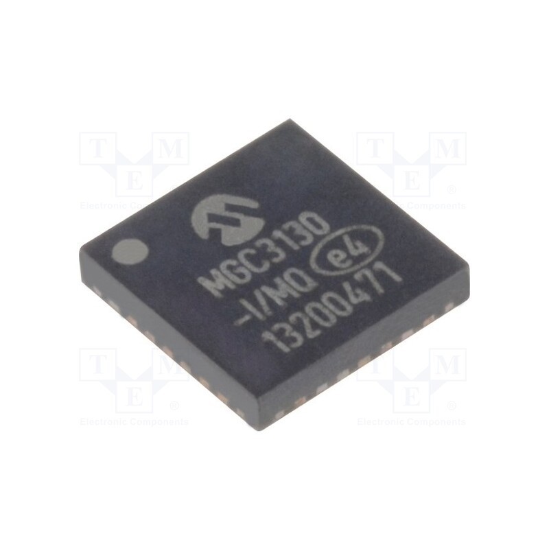 1 pcs x MICROCHIP TECHNOLOGY - MGC3130-I/MQ - IC: controller, 3D gesture controller,single zone, I2C,SPI