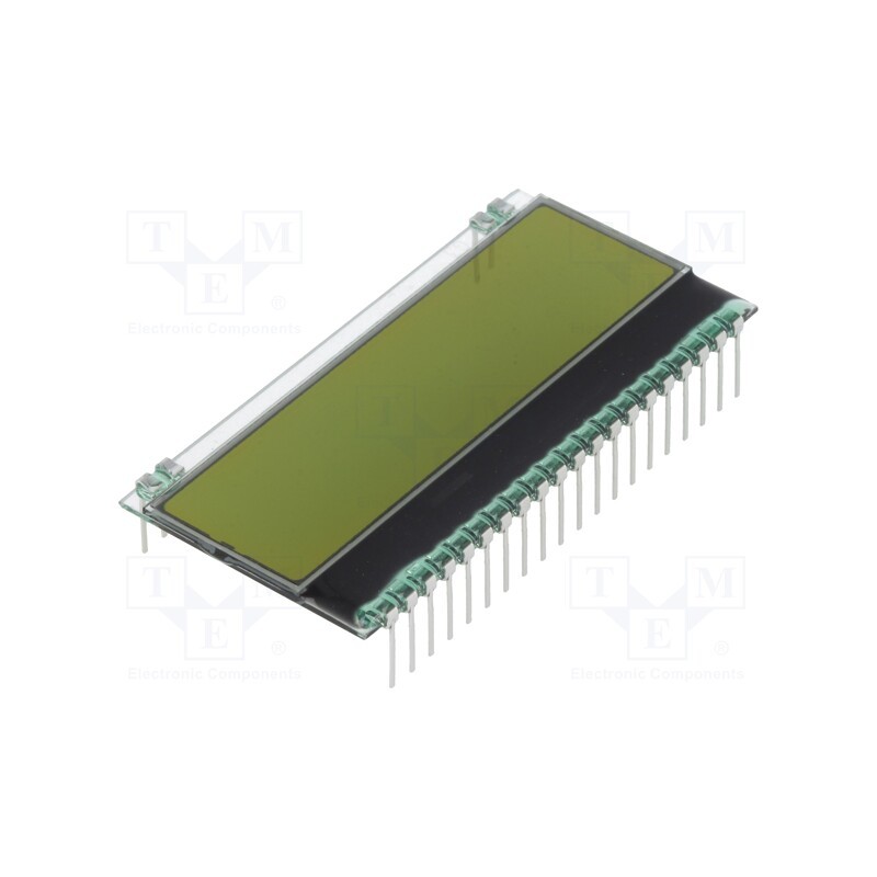 1 pcs x DISPLAY VISIONS - EA DOGM081E-A - Display: LCD, alphanumeric, STN Positive, 8x1, yellow-green