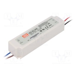 1 pcs x MEAN WELL - LPC-35-1400 - Power supply: switched-mode, LED, 33.6W, 9÷24VDC, 1400mA, IP67