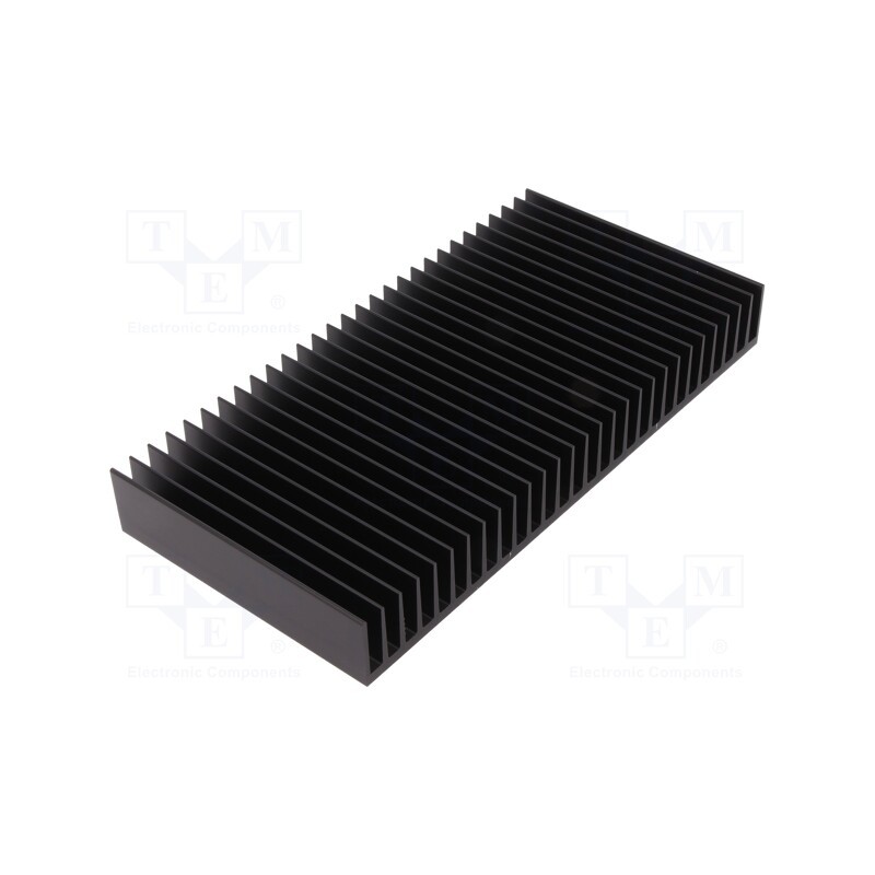 1 pcs x FISCHER ELEKTRONIK - SK42/100/SA - Heatsink: extruded, grilled, black, L: 100mm, W: 200mm, H: 25mm