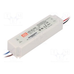 1 pcs x MEAN WELL - LPC-35-1050 - Power supply: switched-mode, LED, 31.5W, 9÷30VDC, 1050mA, IP67