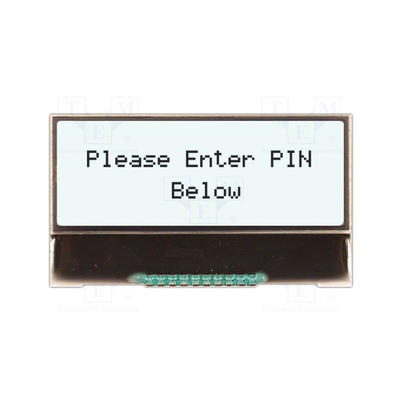 1 pcs x NEWHAVEN DISPLAY INTERNATIONAL - NHD-C0216CZ-FSW-FBW-3V3 - Display: LCD, alphanumeric, COG,FSTN Positive, 16x2, white, L