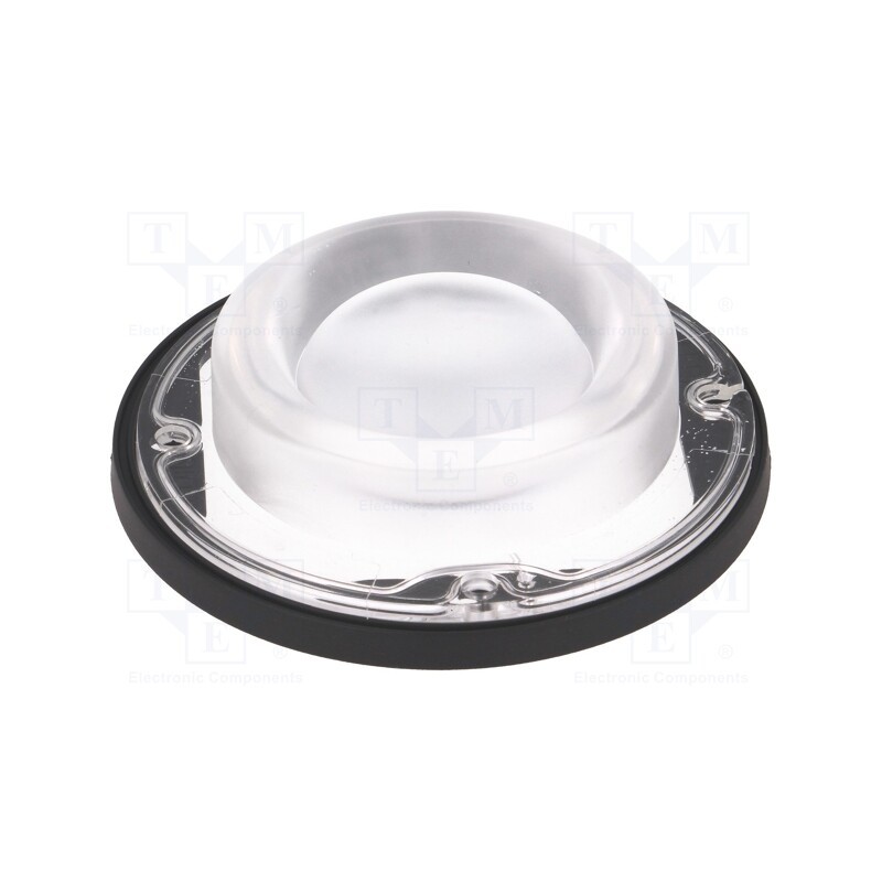 1 pcs x LEDIL - FN14074_STELLA-HB - LED lens, round, silicone, transparent, Colour: black, H: 19.5mm