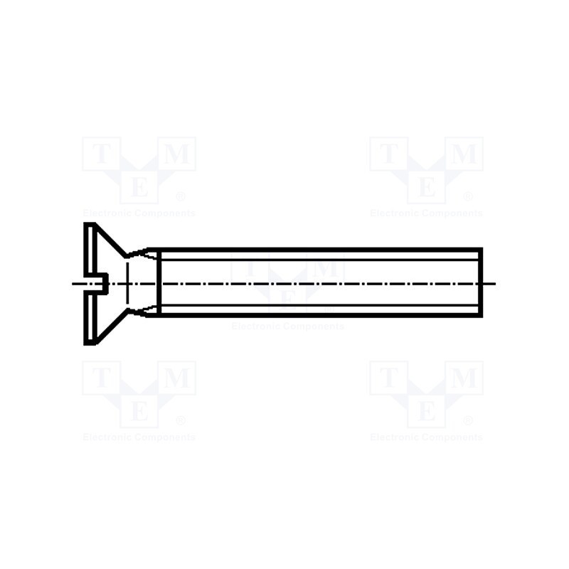 200 pcs x BOSSARD - 1206532 - Screw, M3x5, 0.5, Head: countersunk, slotted, 0,8mm, brass, nickel