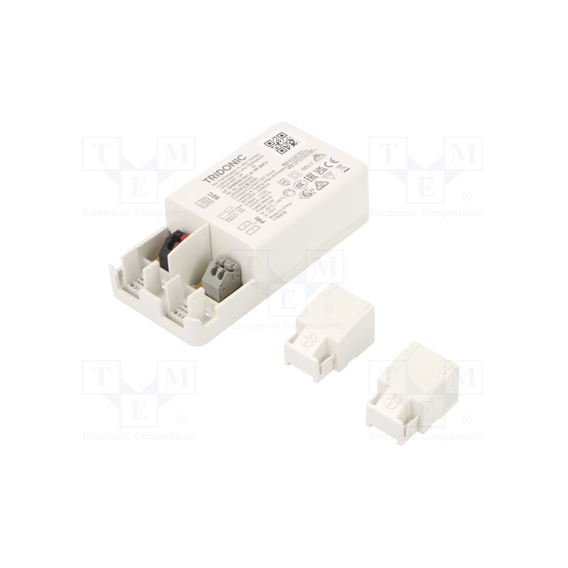 1 pcs x TRIDONIC - 28003349 - Power supply: switched-mode, LED, 10W, 3÷20VDC, 500mA, 198÷264VAC