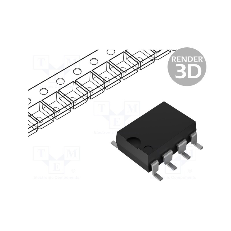 1 pcs x TEXAS INSTRUMENTS - ISO1050DUBR - IC: interface, transceiver, 3÷5.5VDC, SOP8, -55÷105°C, No.of rec: 1