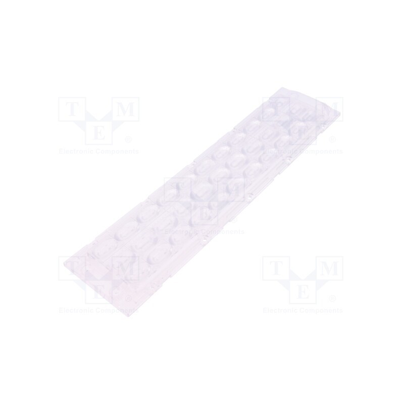 1 pcs x LEDIL - FS15847_FLORENCE-3R-IP-O -AS - LED lens, rectangular, plexiglass PMMA, transparent, H: 9.4mm