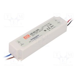 1 pcs x MEAN WELL - LPC-60-1400 - Power supply: switched-mode, LED, 58.8W, 9÷42VDC, 1400mA, IP67