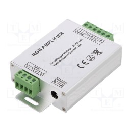 1 pcs x OPTOFLASH - CTR-RGB-AMP-8A-01 - RGB amplifier, RGB lighting control, Ch: 3, 24A, Usup: 12VDC,24VDC