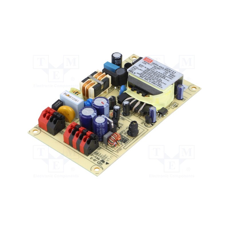 1 pcs x MEAN WELL - IDPV-45A-60 - Power supply: switched-mode, LED, 45W, 60VDC, 0.75A, 90÷295VAC