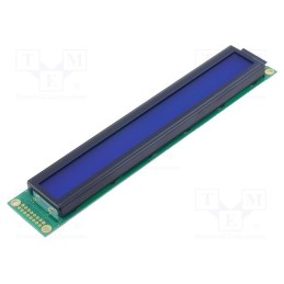 1 pcs x RAYSTAR OPTRONICS - RC4002A-BIW-JSX - Display: LCD, alphanumeric, STN Negative, 40x2, blue, LED, PIN: 16
