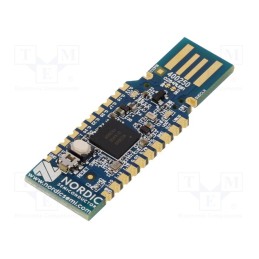 1 pcs x NORDIC SEMICONDUCTOR - NRF52840-DONGLE - Dev.kit: Bluetooth 5 / BLE, GPIO,UART,USB, NRF52840, USB A