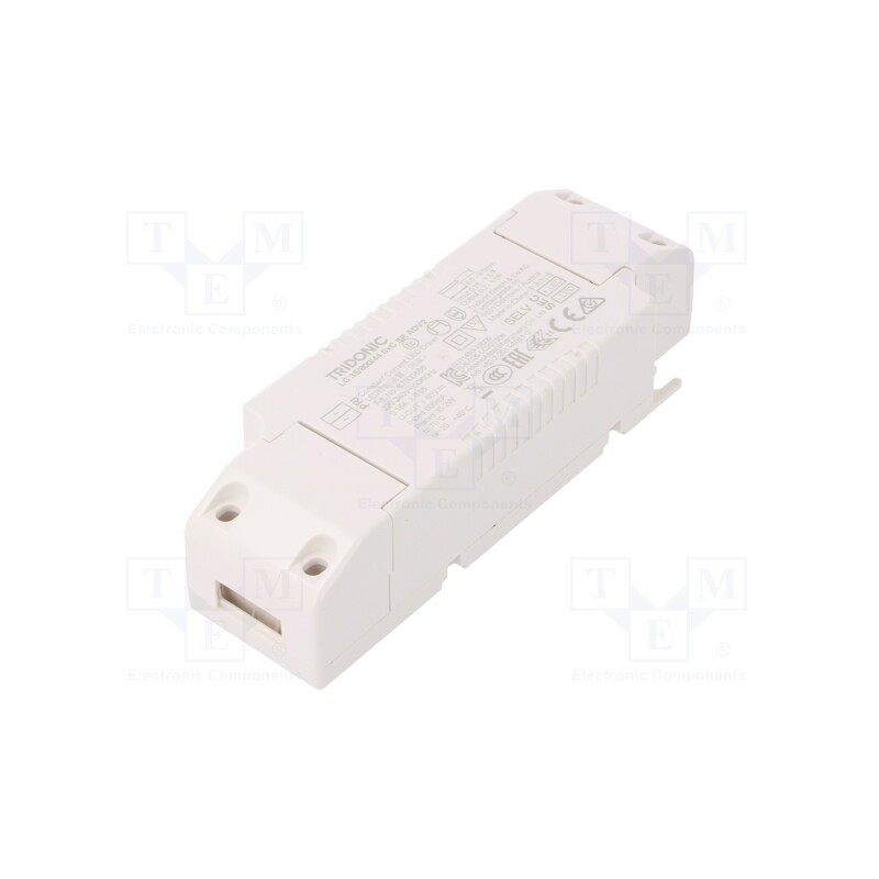 1 pcs x TRIDONIC - LC 35W 800MA FIXC SR ADV2 - Power supply: switched-mode, LED, 35W, 33÷60VDC, 800mA, 198÷264VAC