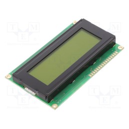 1 pcs x POWERTIP - PC2004LRU-AWT-H-Q - Display: LCD, alphanumeric, STN Positive, 20x4, 98x60x12.8mm, LED