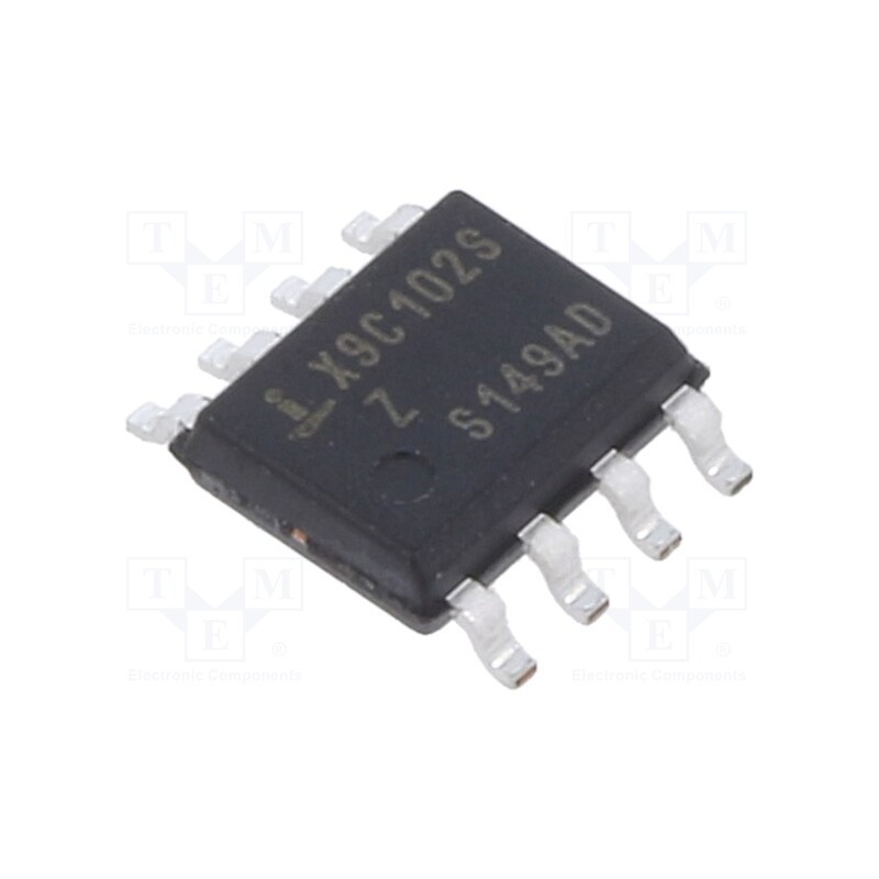 1 pcs x RENESAS - X9C102SZ - IC: digital potentiometer, 1kΩ, Up/Down Protocol, 7bit, SO8, SMD