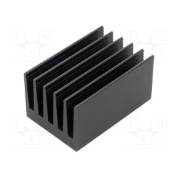 1 pcs x FISCHER ELEKTRONIK - SK 434 75 SA - Heatsink: extruded, grilled, black, L: 75mm, W: 50mm, H: 40mm, 2.5K/W
