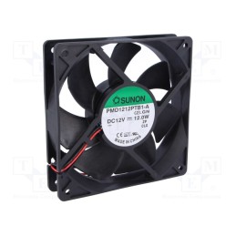 1 pcs x SUNON - PMD1212PTB1-A.(2).GN - Fan: DC, axial, 12VDC, 120x120x25mm, 254.84m3/h, 54dBA, Len: 300mm